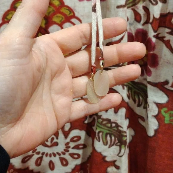 Zara Linen Blend Resort Set Printed Wide Leg Pants XL Tunic Dress M/L Boho - Picture 5 of 17